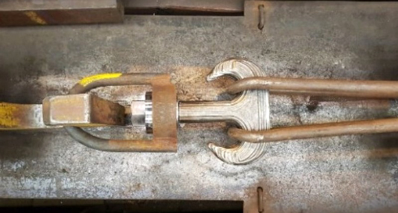 Huisman load tests metal 3D printed offshore crane hook Huisman load tests metal 3D printed offshore crane hook