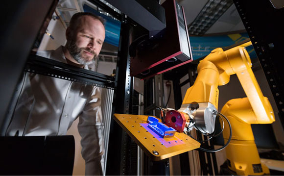 Laboratory develops robotic work cell for instantaneous high-throughput testing Laboratory develops robotic work cell for instantaneous high-throughput testing