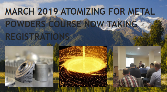 Atomization for Metal Powders Course