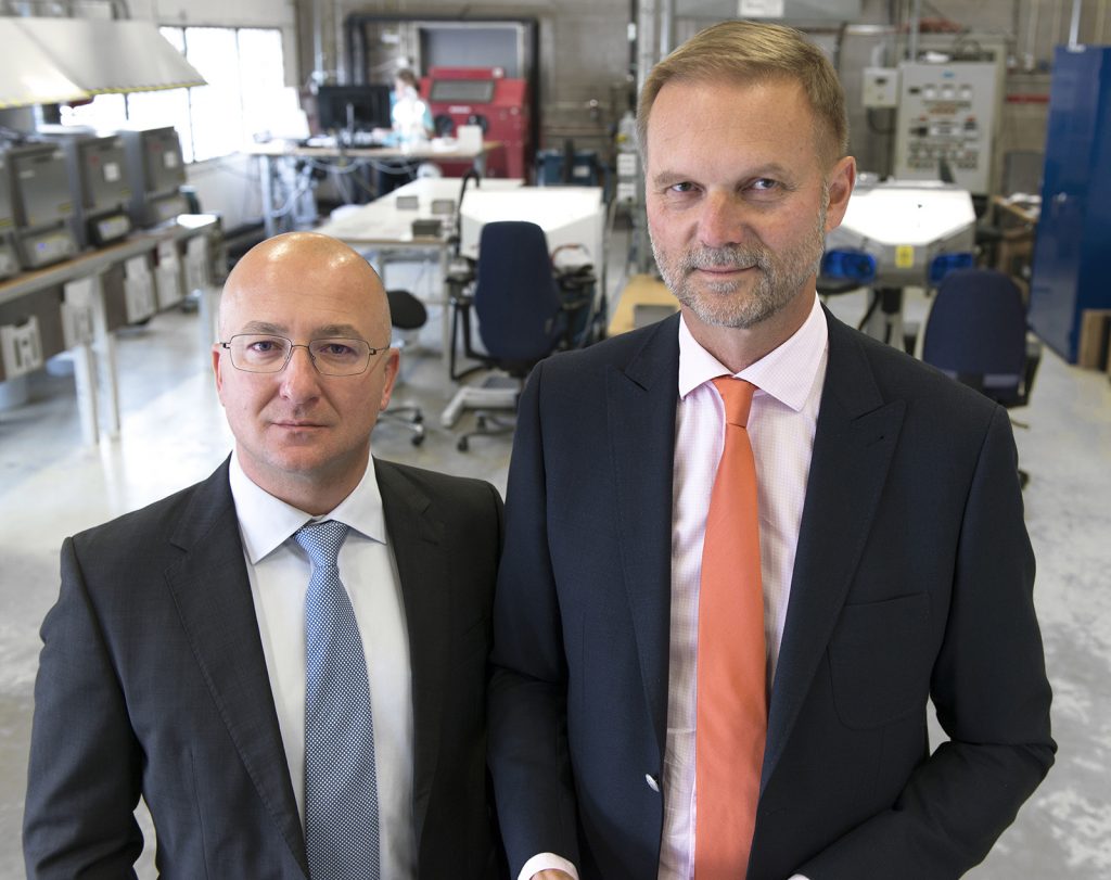 Fig. 2 Alexander Sakratidis (left), Sales and Marketing Manager, and Ralf Carlström (right), General Manager, Digital Metal