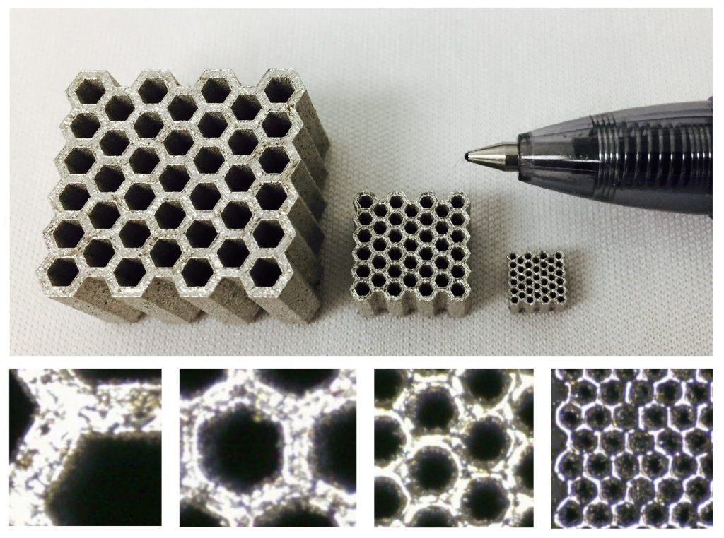 Modelling the mechanical behaviour of additively manufactured cellular structures