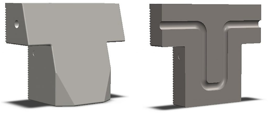 Fig. 4 (a) shows the CAD image of the AM design and (b) shows the sectioned view with the internal cooling passage visible