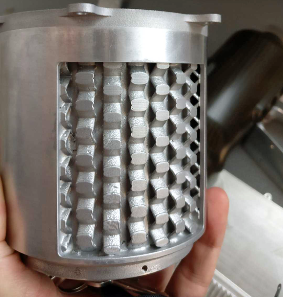 Integrated cooling in electric motor housing developed using metal Additive Manufacturing 