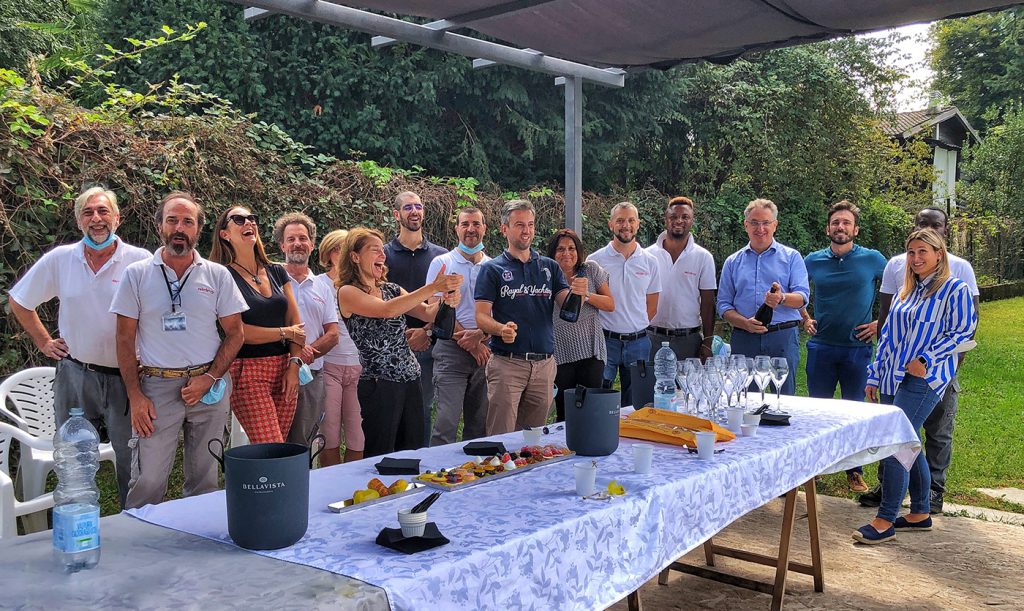 Fig. 11 Celebrations at Aidro for the announcement of its acquisition by Desktop Metal (Courtesy Aidro) 