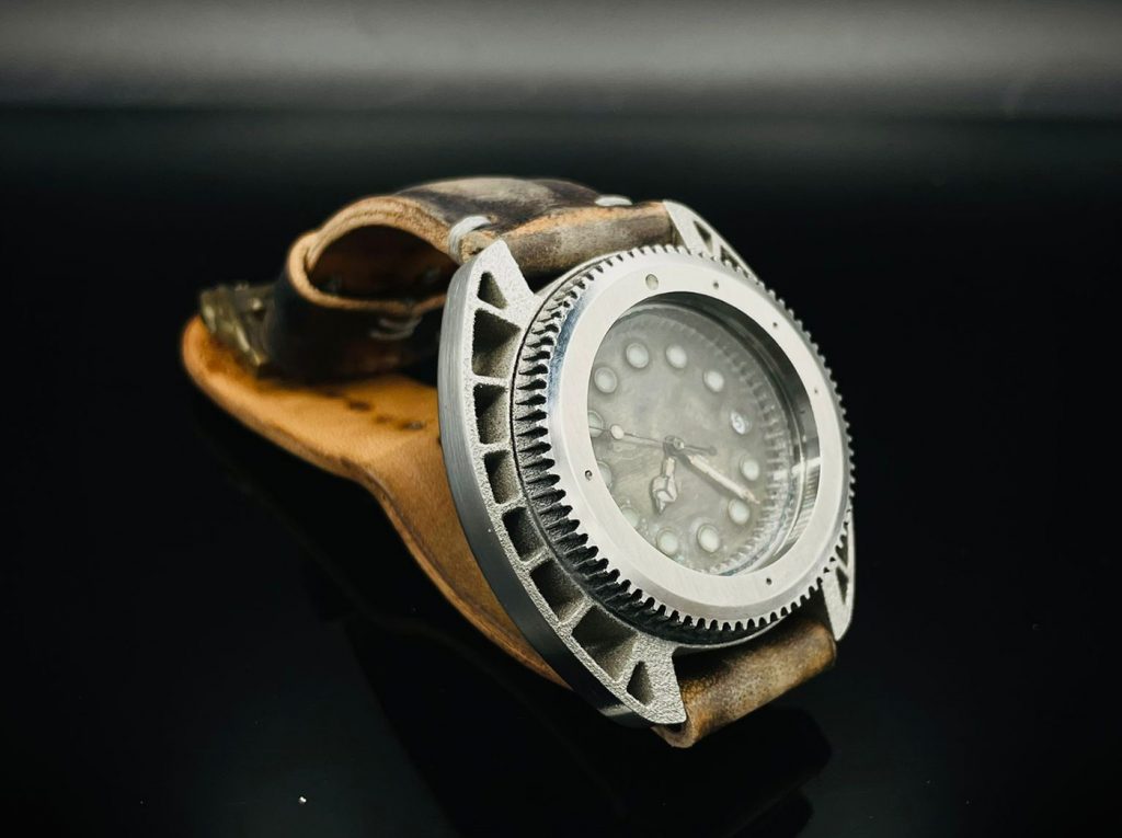 Fig. 13 Aidro collaborated with watch designer Riccardo Tiboni to create the 'Octopus', the first watch to be produced by Additive Manufacturing by Materiaggiunta Watches. It was premiered at the Watches of Italy event, September 25–26, in Tortona (Courtesy Aidro)
