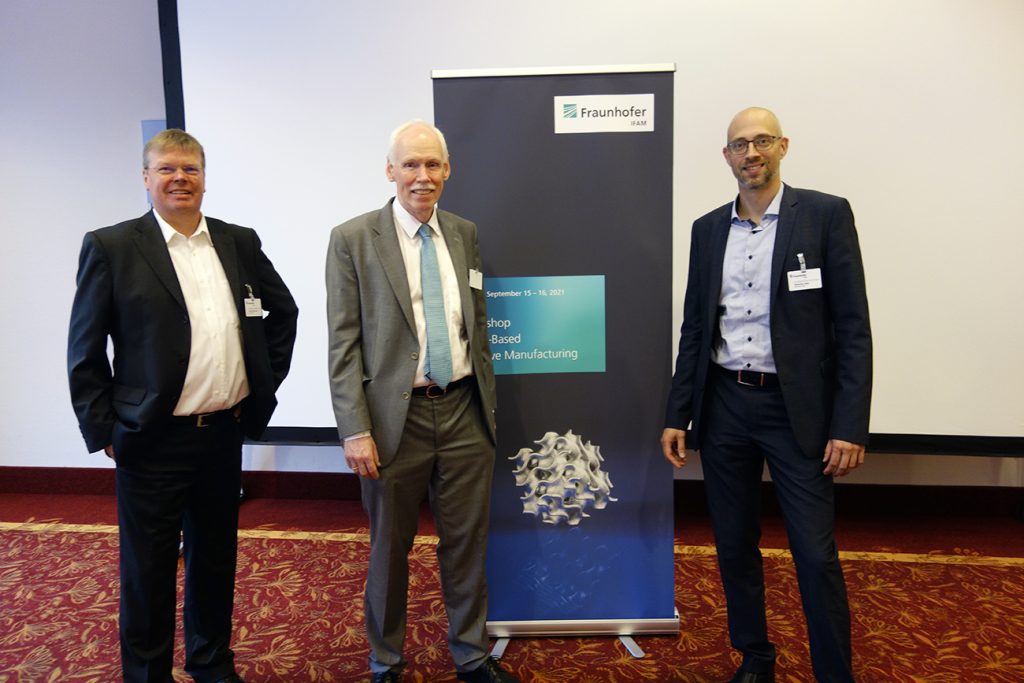 From left to right, Fraunhofer IFAM's Dipl Ing Claus Aumund-Kopp, Prof. Dr-Ing Frank Petzoldt and Dr Sebastian Hein