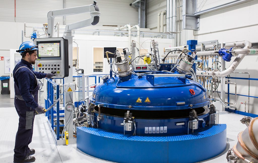 One of Höganäs's Laufenberg VIGA systems in operation