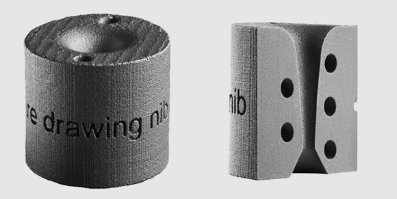 Additive Manufacturing of a wire-drawing nib in cemented carbide can increase productivity while maintaining quality (Courtesy Sandvik)