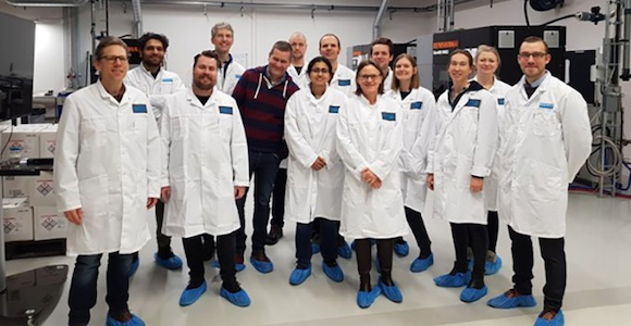 MiAMI project partners, from left: Peter Harlin (chairman of the project) and Faraz Deirmina, Sandvik Additive Manufacturing; Torbjörn Borgert, Mora Tool; Harald Kissel, Mikael Schuisky and Ville Matilainen, Sandvik Additive Manufacturing; Durga Ananthanarayanan, KTH; Hans Magnusson and Annika Strondl, Swerim; Niklas Holländer Pettersson and Greta Lindwall, KTH; Maria Bengtsson, LKAB Wassara; Bonnie Hagen, Swerim, Simon Lövquist, Sandvik Coromant (Courtesy Swerim)