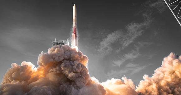 Rendering of the new ULA Vulcan Centaur rocket which will incorporate a number of RL10C-X upper stage engines (Courtesy ULA)