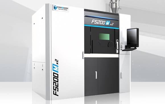 The dual-laser FS200Mx2 is said to be ideal for medium to high volume series production and prototypes (Courtesy Farsoon)