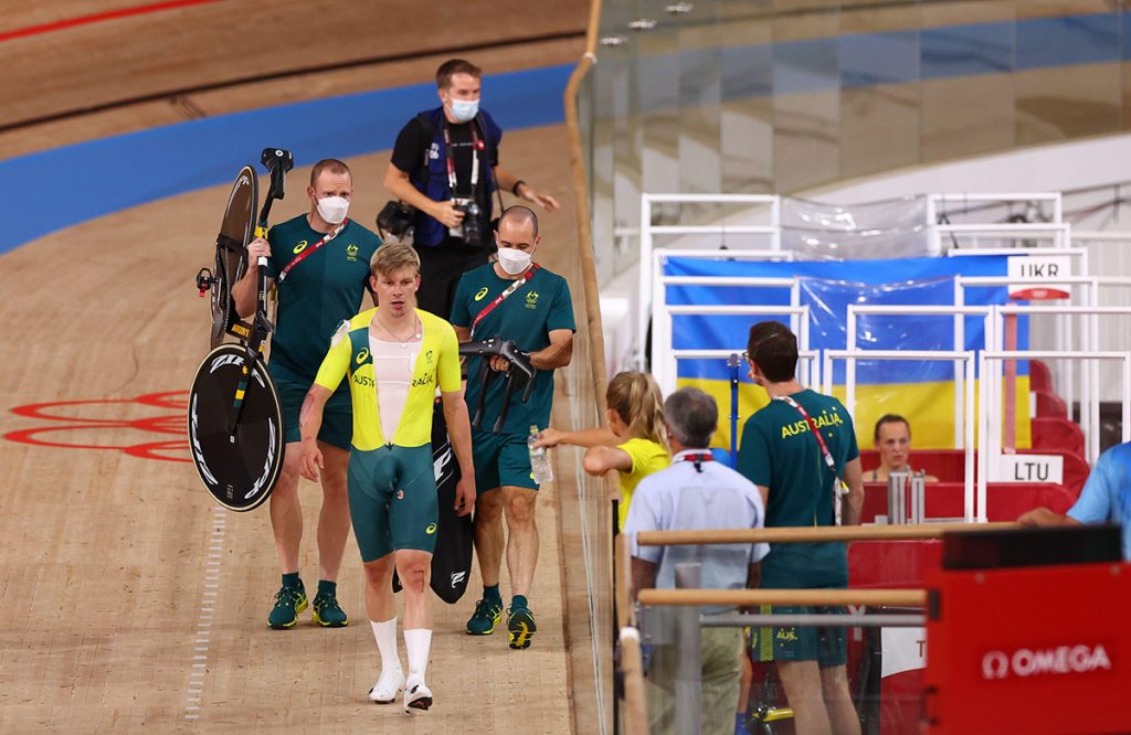 Fig. 5 Alexander Porter walks along the track after falling due to failure of a part made by Additive Manufacturing (Photo credit Reuters/Kacper Pempel)