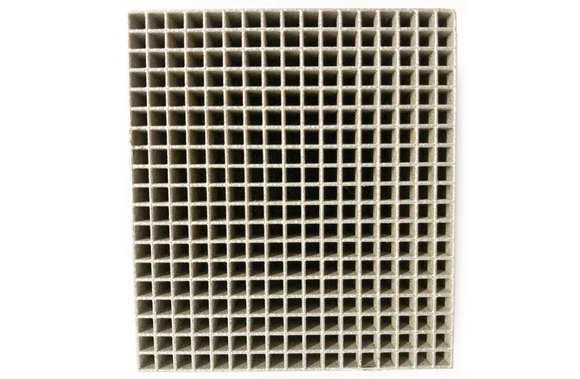 The additively manufactured StrongHold AM filters are said to offer enhanced capture features to prevent debris from entering the nuclear fuel assembly (Courtesy Westinghouse)