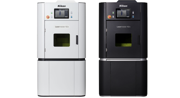 The compact Lasermeister 102A uses Directed Energy Deposition Additive Manufacturing with a 5-axis stage system (Courtesy Nikon)