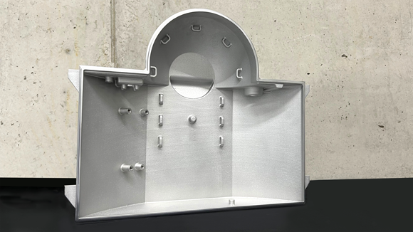 Part of the weapons launcher additively manufactured for Rheinmetall (Courtesy toolcraft)