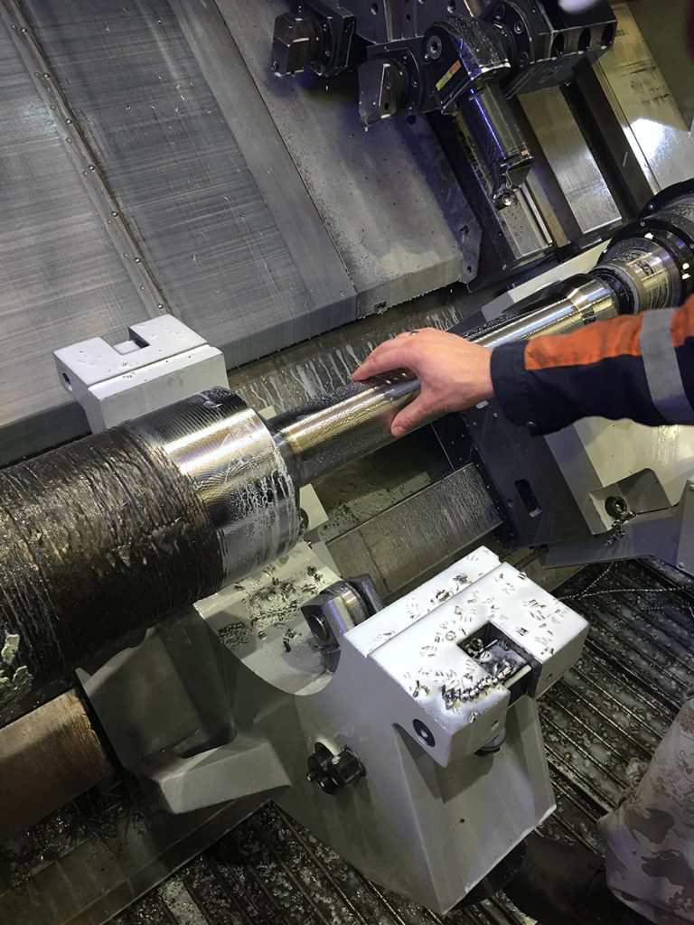 Fig. 6 Circulating head for Vallourec. Designed by Vallourec, shown as welded, during machining process using Böhler X90-IG