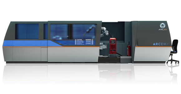 AML3D uses its patented Wire Additive Manufacturing WAM technology to metal 3D print aerospace components (Courtesy AML3D)
