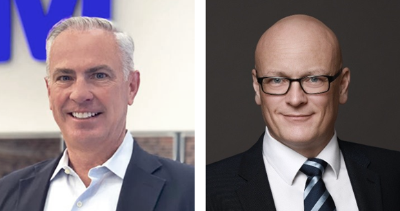 Metal 3D printer provider SLM Solutions has appointed Charlie Grace (left) and Gerhard Bierleutgeb (right) to new positions in the company (Courtesy SLM Solutions/Gerhard Bierleutgeb-LinkedIn)