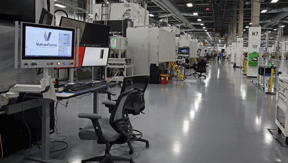 VulcanForms' 3D printing facility in Devens, Massachusetts, USA (Courtesy BusinessWire / VulcanForms)