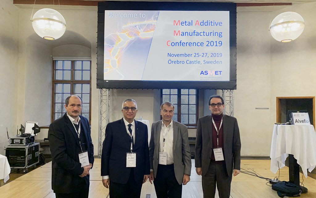 The MAMC conference’s organisers, left to right: DI Dr Gerhard Hackl,  Prof Dr Nader Asnafi, DI Dr Bruno Hribernik and Prof Dr Jürgen Stampfl 