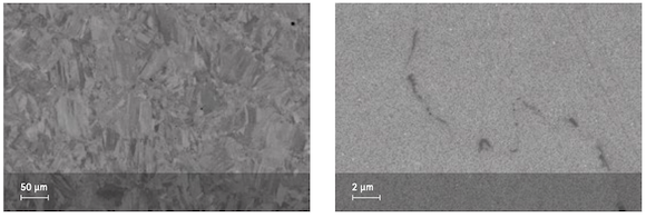 The microstructure of EOS NickelAlloy Haynes 282 after post-processing using standard solution & standard two-step ageing heat treatment (Courtesy EOS)