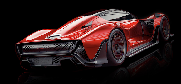 Czinger revealed its 21C V Max (above) and Hyper GT during Monterey Car Week. Both cars will feature extensive metal 3D printed structures and components throughout. (Courtesy Czinger)