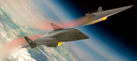 Artist’s rendition of potential designs for hypersonic aircraft of the future (Courtesy Second Bay Studios)
