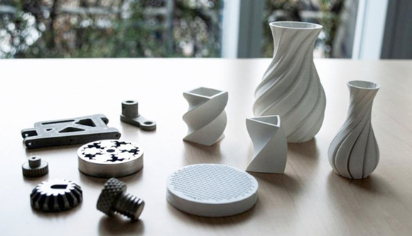 A variety of metal and ceramic parts have been 3D printed (Courtesy Emery Oleochemicals)