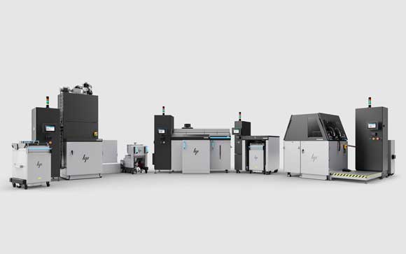 HP’s new Metal Jet S100 Solution for metal Binder Jet 3D printing which now features multiple modules including depowdering and curing is now commercially available (Courtesy HP)