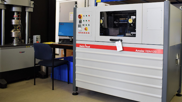 KU Leuven’s Additive Manufacturing Group has added a rotary bending fatigue testing system from ZwickRoell to its 3D printing lab (Courtesy KU Leuven)