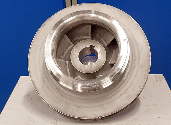 Mimete and NAM collaborated on the development of this 3D printed 90 kg pump impeller (Courtesy Mimete)