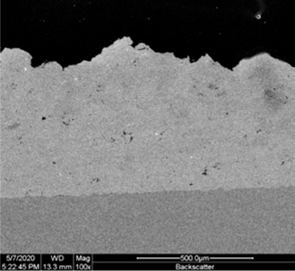 Fig. 8 MPW AA7075-T6 powder cold sprayed onto an aluminium part (Courtesy Solvus Global)