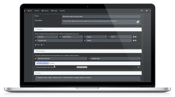 Authentise has launched Guidelines, a new set of features for users of the aMES workflow engine for 3D printing (Courtesy Authentise)