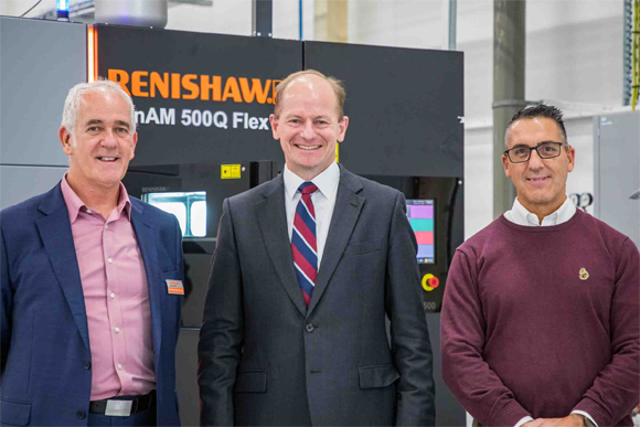 Renishaw has supplied a RenAM 500Q Flex metal 3D printer to Royal Air Force Wittering Squadron for use in its Hilda B Hewlett Centre for Innovation (Courtesy Renishaw)