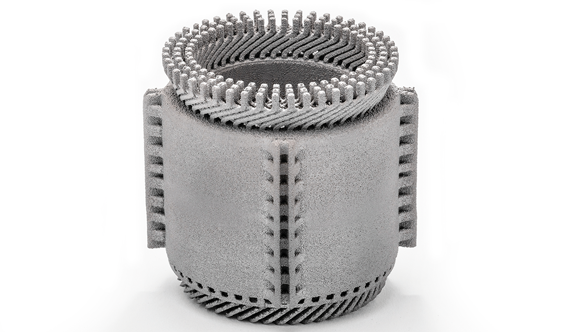 Model of an electric motor component produced with the PB EBM 30S (Courtesy pro-beam Group)