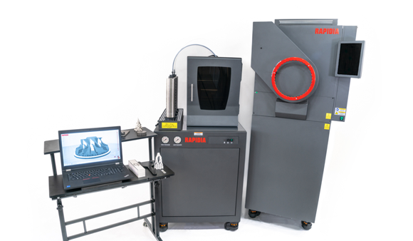 Rapidia uses a two-step metal extrusion 3D printing technology and recently launched its Advanced Vacuum Sintering Furnace (Courtesy Rapidia)
