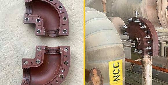 The AM clamp installed at a Shell site (Courtesy Shell)