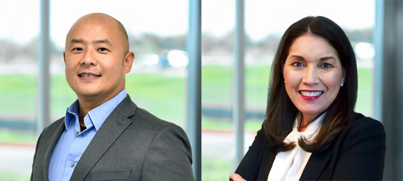 Will Chiang (R) and Edna Garcia (L) have been appointed to Essentium’s executive leadership (Courtesy Essentium) 