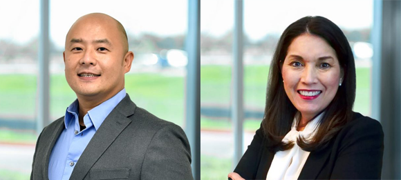 Will Chiang (R) and Edna Garcia (L) have been appointed to Essentium’s executive leadership (Courtesy Essentium)