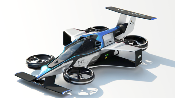The Airspeeder Mk4 is the world's first crewed electric flying race car featuring additive manufacturing (Courtesy Alauda Aeronautics)