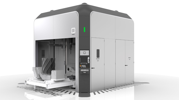 The arc605 is designed for 5-axis machining of components with a volume of up to 0.8 m³ and a maximum mass of 500 kg (Courtesy Gefertec)