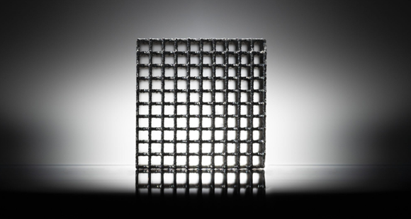 Lattice demonstrator manufactured by LPBF from ZnMg with a strut diameter of 200 µm.(Courtesy RWTH DAP/Irrmischer)