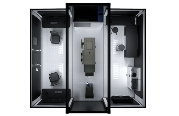 The portable NOMAD03 micro factory features a laser beam powder bed fusion (PBF-LB) metal Additive Manufacturing machine (Courtesy Filedmade) 