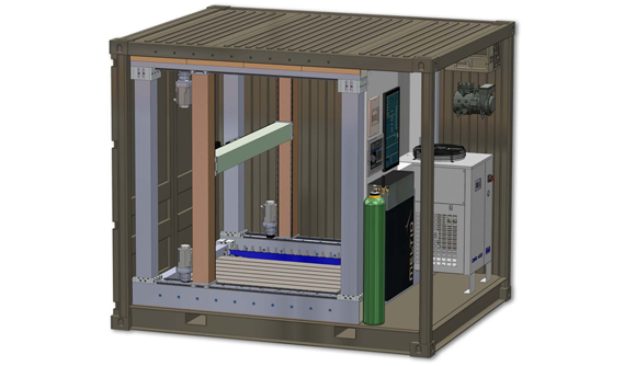 Snowbird Technologies’ relationship with FANUC America was established with the development of the Snowbird Additive Mobile Manufacturing platform (Courtesy Snowbird Technologies)