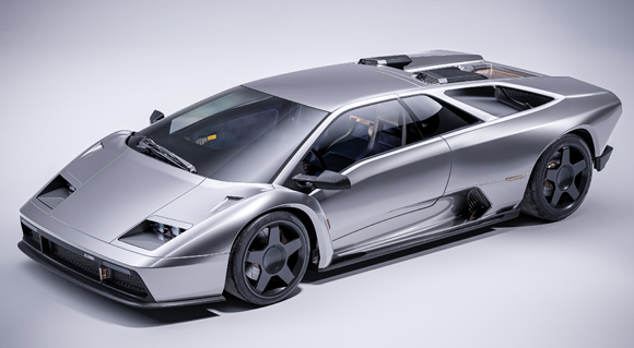 The Diablo Eccentrica, featuring titanium Additive Manufacturing parts, leverages the Lamborghini Diablo’s design and integrates modern technologies (Courtesy Eccentrica)