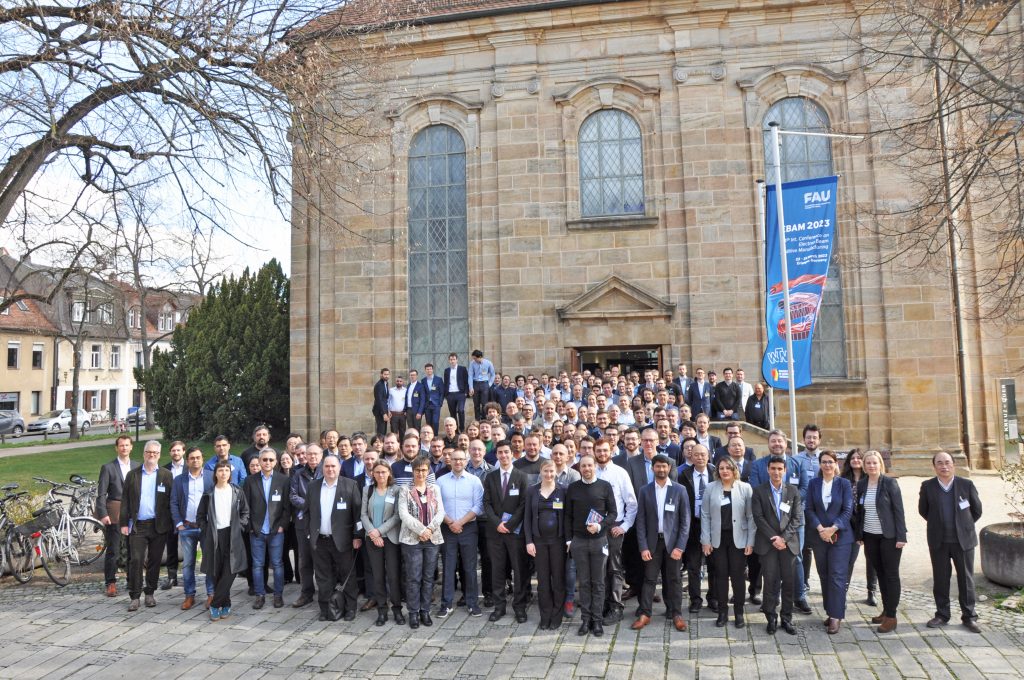 Fig. 2 EBAM 2023 attendees outside the conference venue (Courtesy Friedrich-Alexander-Universität)
