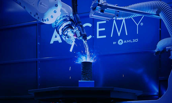 ARCEMY X Wire-arc metal Additive Manufacturing will be used to build a prototype nickel-aluminium-bronze component (Courtesy AML3D)