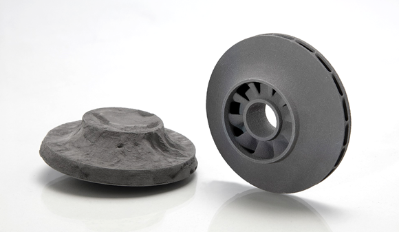 Headmade Materials has initiated the AutoSmooth project in an effort to automate the unpacking and post-processing of components manufactured with ColdMetalFusion (Courtesy Headmade Materials) 