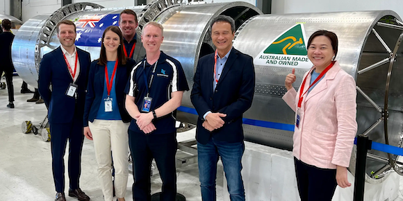 Representatives from Gilmour Space, EOS Asia Pacific and Additive Australia (Courtesy Gilmour Space, EOS Asia Pacific & Additive Australia)