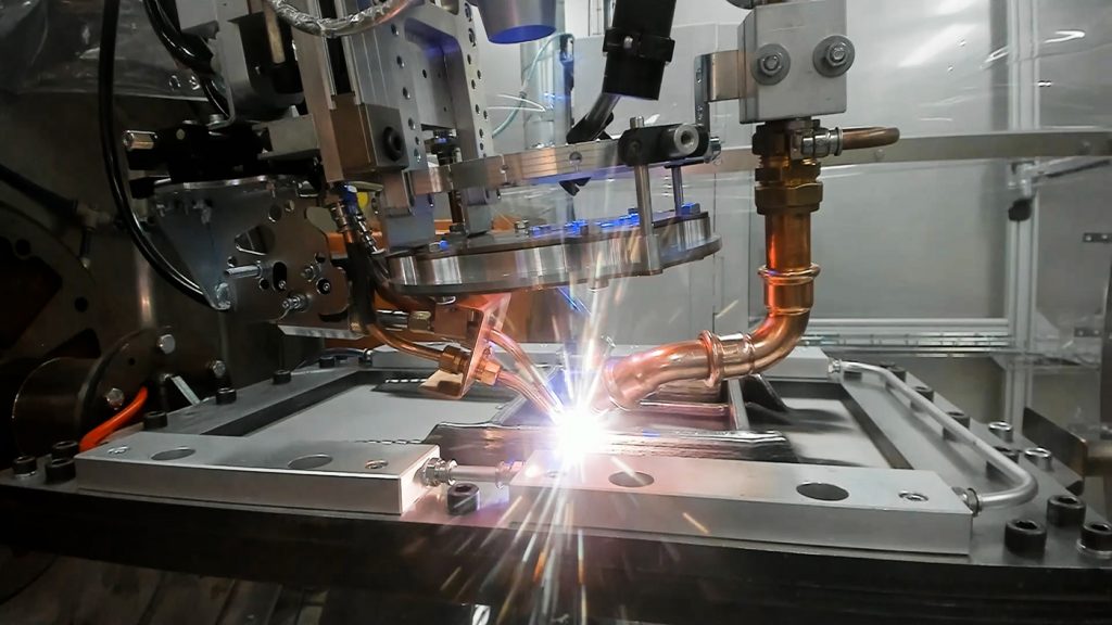 Fig. 5 An aerospace structure being built using DED technology controlled by AdaOne at Procada (Courtesy Procada)